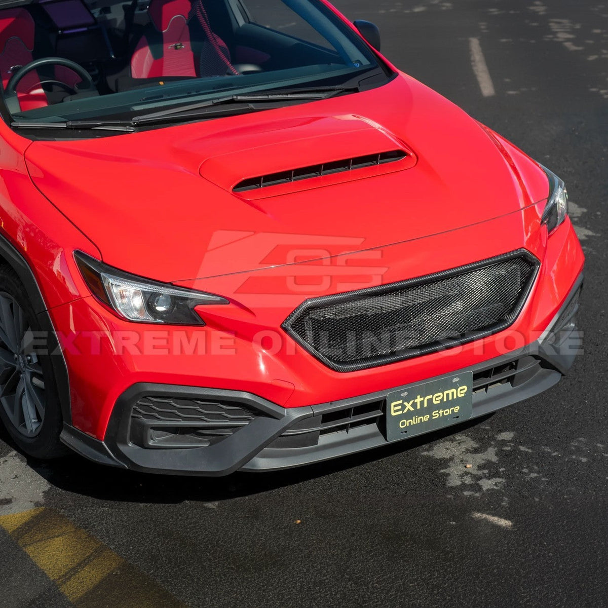 2022-Up Subaru WRX CS Carbon Fiber Front Mesh Grille Vent Cover image 6