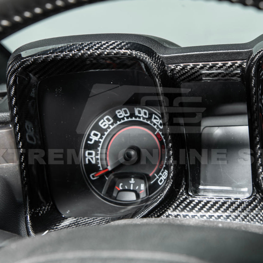2010-15 Chevrolet Camaro Dry Carbon Fiber Dashboard Cluster Trim Cover image 8