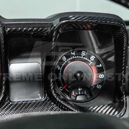 2010-15 Chevrolet Camaro Dry Carbon Fiber Dashboard Cluster Trim Cover image 9