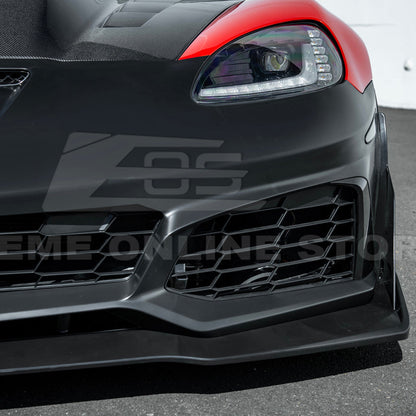 2005-13 Corvette C6 Z06 | C7 ZR1 Style Primed Front Bumper Replacement Cover image 14