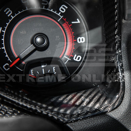 2010-15 Chevrolet Camaro Dry Carbon Fiber Dashboard Cluster Trim Cover image 10