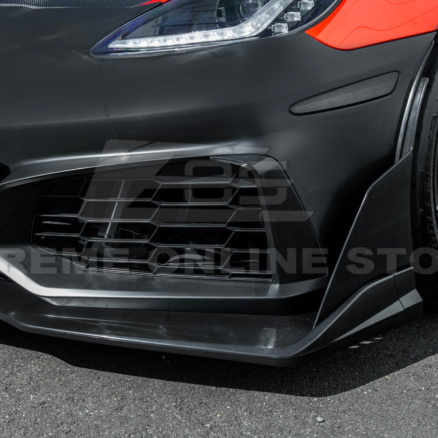 2005-13 Corvette C6 Z06 | C7 ZR1 Style Primed Front Bumper Replacement Cover image 15