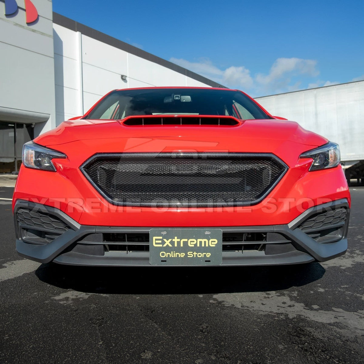2022-Up Subaru WRX CS Carbon Fiber Front Mesh Grille Vent Cover image 4