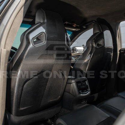 2016-19 CTS-V | ATS-V Dry CARBON FIBER Seat Back Cover image 3