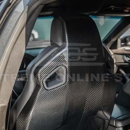 2016-19 CTS-V | ATS-V Dry CARBON FIBER Seat Back Cover image 4