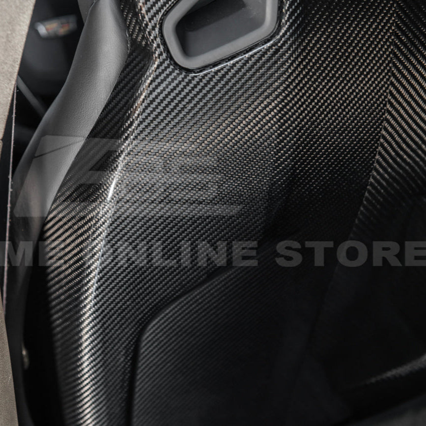 2016-19 CTS-V | ATS-V Dry CARBON FIBER Seat Back Cover image 5