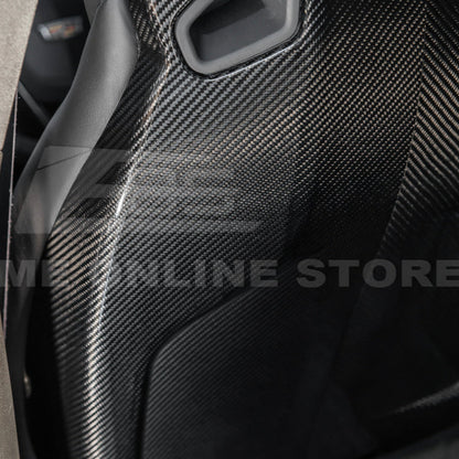 2016-19 CTS-V | ATS-V Dry CARBON FIBER Seat Back Cover image 5