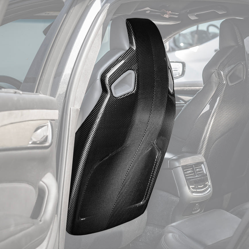 2016-19 CTS-V | ATS-V Dry CARBON FIBER Seat Back Cover image 2