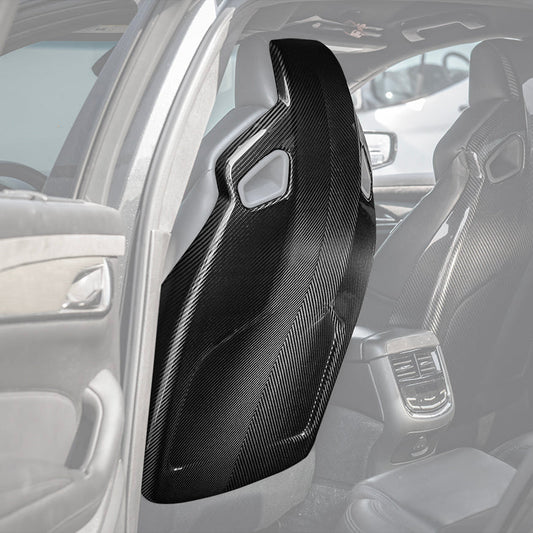 2016-19 CTS-V | ATS-V Dry CARBON FIBER Seat Back Cover image 2