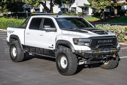 2019-Up Ram 1500 TRX Carbon Fiber Front Upper Grille Trim Spoiler image 7