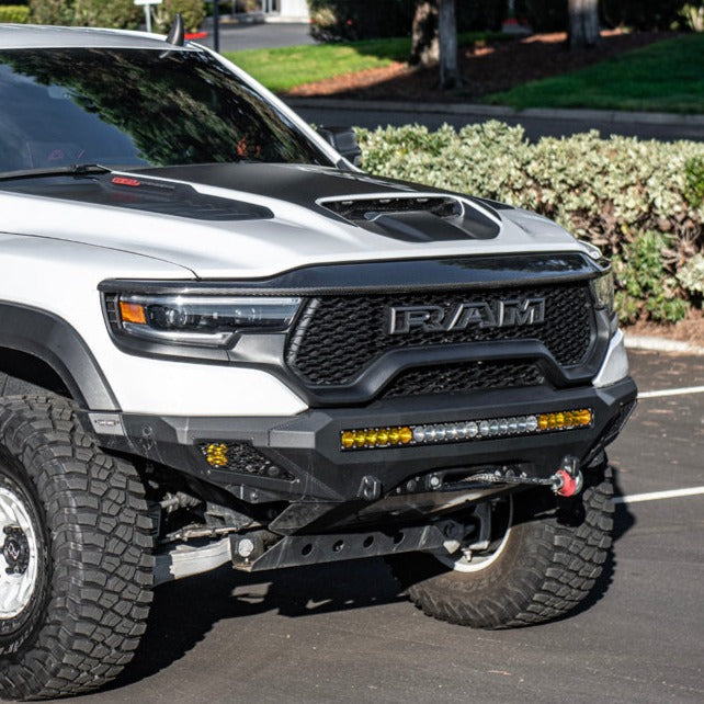 2019-Up Ram 1500 TRX Carbon Fiber Front Upper Grille Trim Spoiler image 2