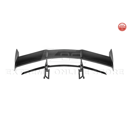 Corvette C8 ZR1 Style DRY CARBON FIBER Rear High Wing Spoiler Bracket image 65