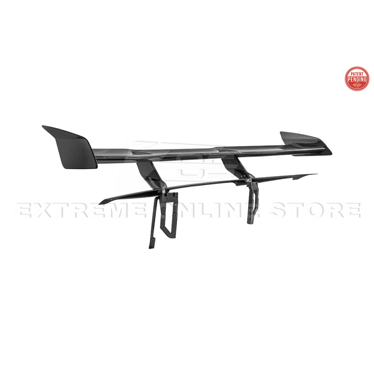 Corvette C8 ZR1 Style DRY CARBON FIBER Rear High Wing Spoiler Bracket image 66