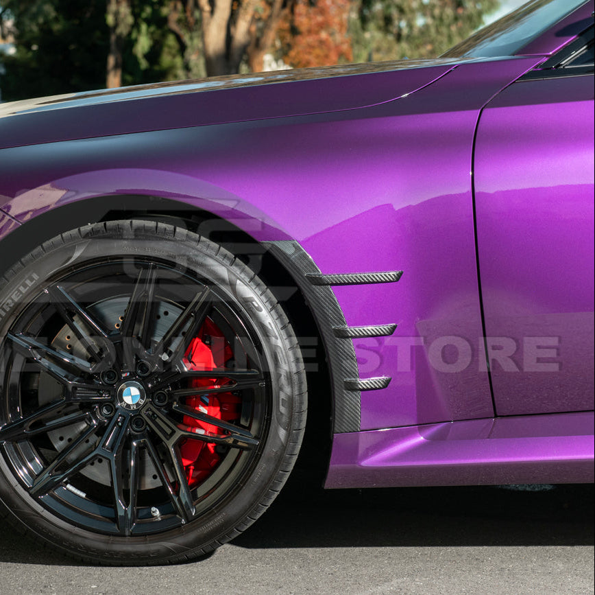 2023-Up BMW G87 M2 DRY CARBON FIBER Add-On Fender Wheel Arch Trim Cover image 30