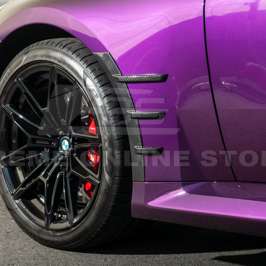 2023-Up BMW G87 M2 DRY CARBON FIBER Add-On Fender Wheel Arch Trim Cover image 31
