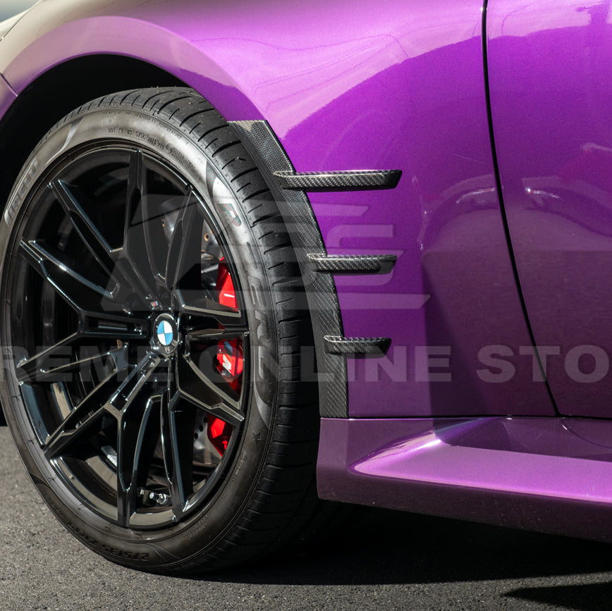 2023-Up BMW G87 M2 DRY CARBON FIBER Add-On Fender Wheel Arch Trim Cover image 10