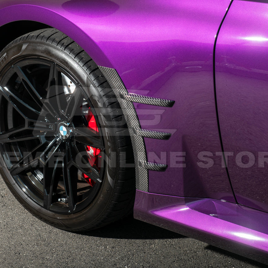2023-Up BMW G87 M2 DRY CARBON FIBER Add-On Fender Wheel Arch Trim Cover image 11