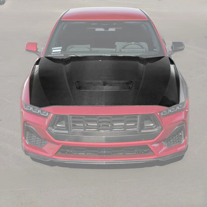 2024+ Ford Mustang Front Bumper Hood Vented Cover image 2