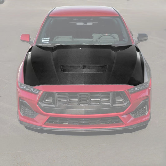 2024+ Ford Mustang Front Bumper Hood Vented Cover image 2