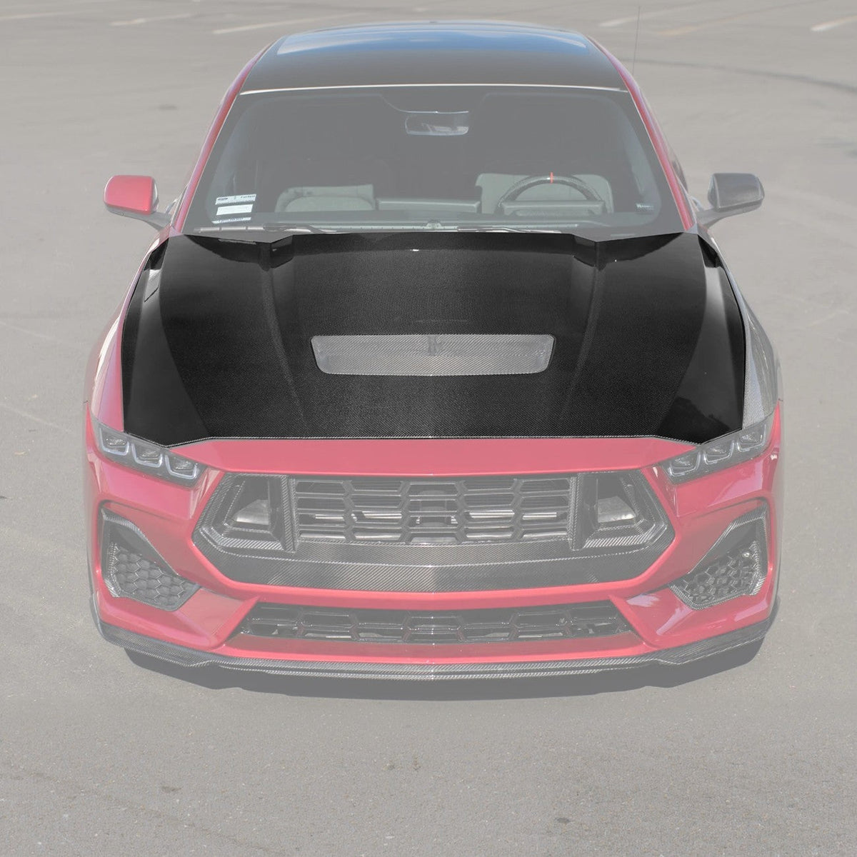 Blemished / Outlet - 2024+ Ford Mustang Front Bumper Hood image 2