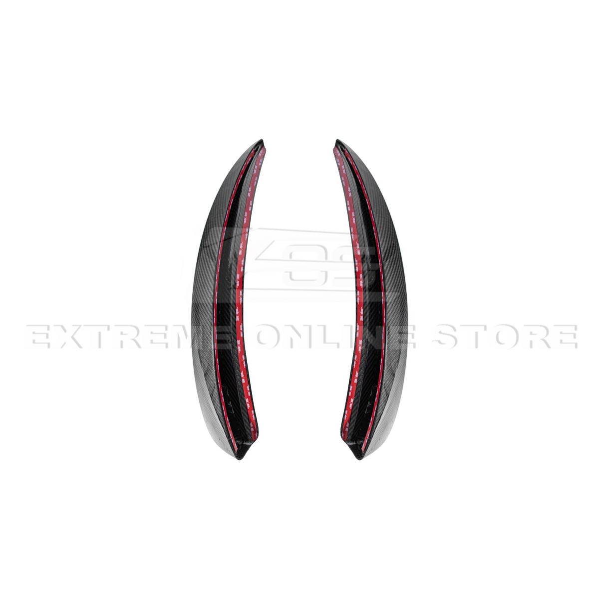2005-13 Corvette C6 Z06 ZR1 Extended DRY CARBON FIBER Front Splash Guard Mud Flaps image 17