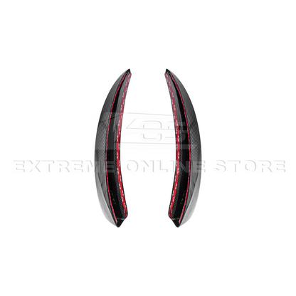 2005-13 Corvette C6 Z06 ZR1 Extended DRY CARBON FIBER Front Splash Guard Mud Flaps image 17