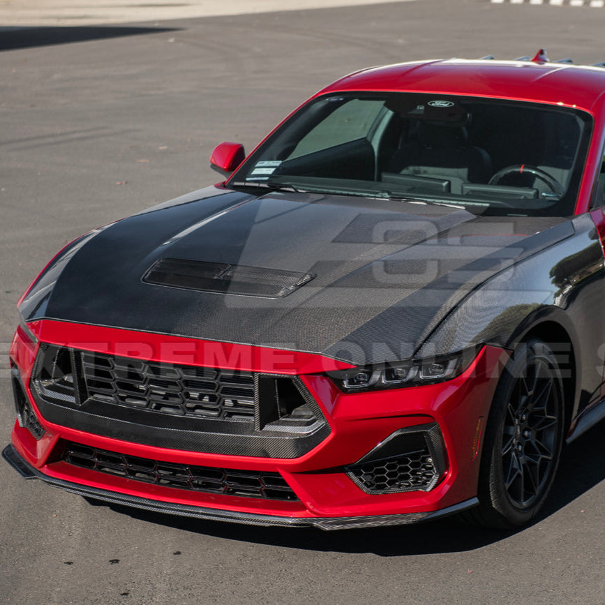 2024+ Ford Mustang Front Bumper Hood Vented Cover image 4