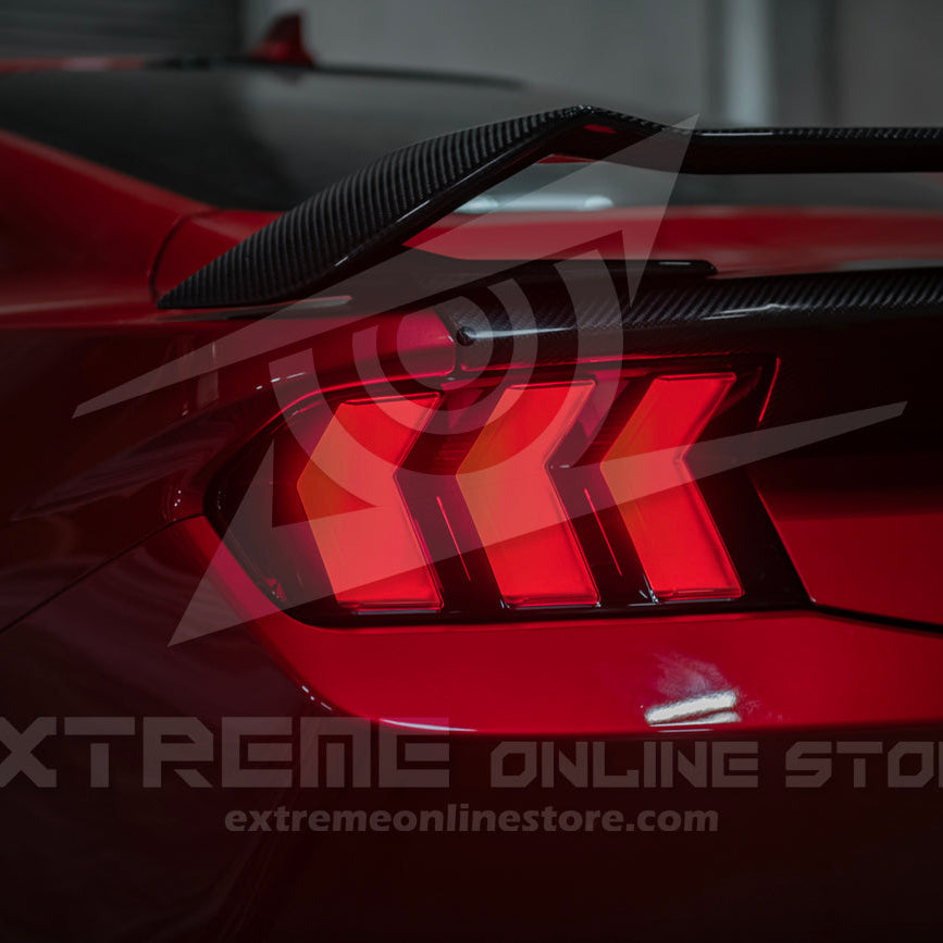 2024-Up Ford Mustang S650 EURO Sequential Signal LED Clear Rear Taillights image 10