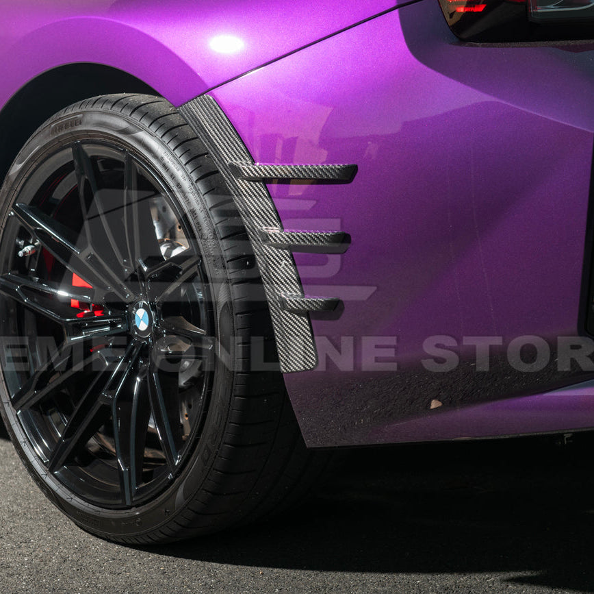 2023-Up BMW G87 M2 DRY CARBON FIBER Add-On Fender Wheel Arch Trim Cover image 43