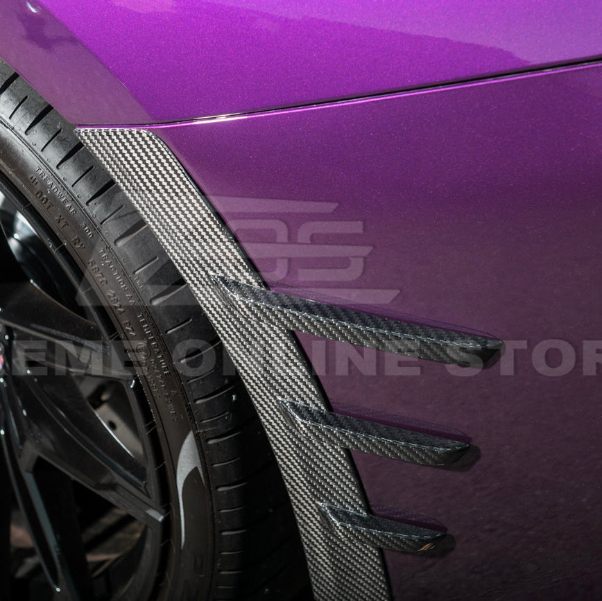 2023-Up BMW G87 M2 DRY CARBON FIBER Add-On Fender Wheel Arch Trim Cover image 16