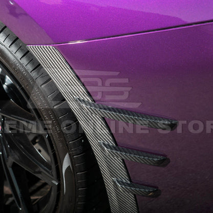 2023-Up BMW G87 M2 DRY CARBON FIBER Add-On Fender Wheel Arch Trim Cover image 16