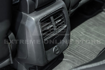 2021+ Ford Mustang Mach-E DRY Carbon Fiber Rear AC Panel Cover image 4