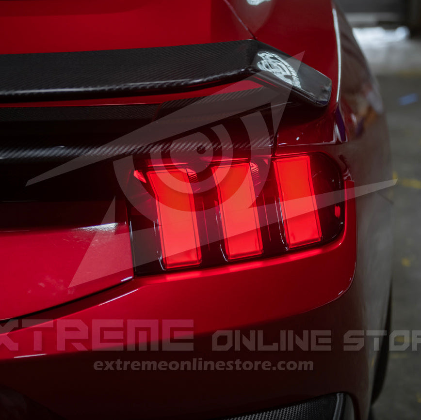 2024-Up Ford Mustang S650 EURO Sequential Signal LED Clear Rear Taillights image 13