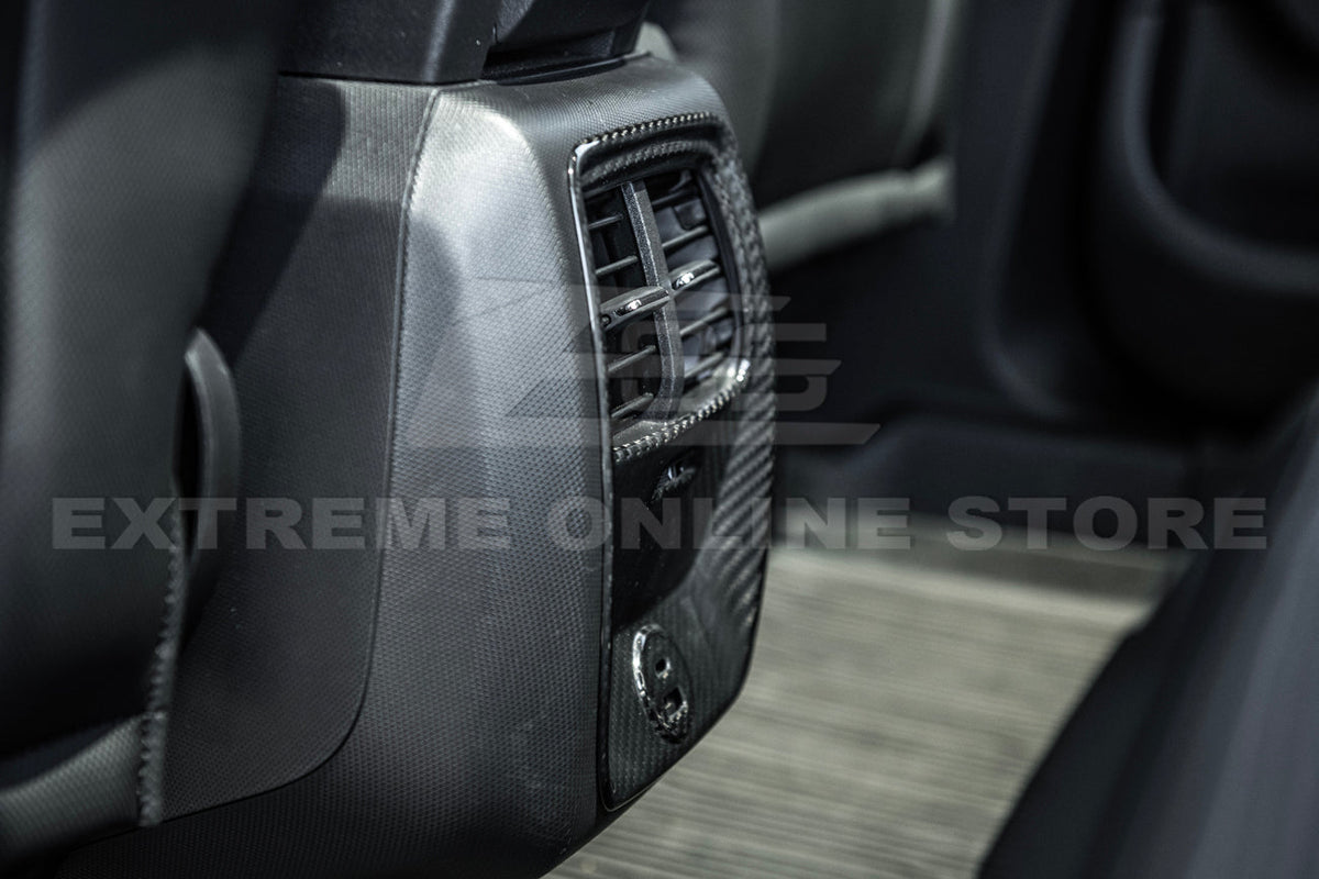 2021+ Ford Mustang Mach-E DRY Carbon Fiber Rear AC Panel Cover image 5