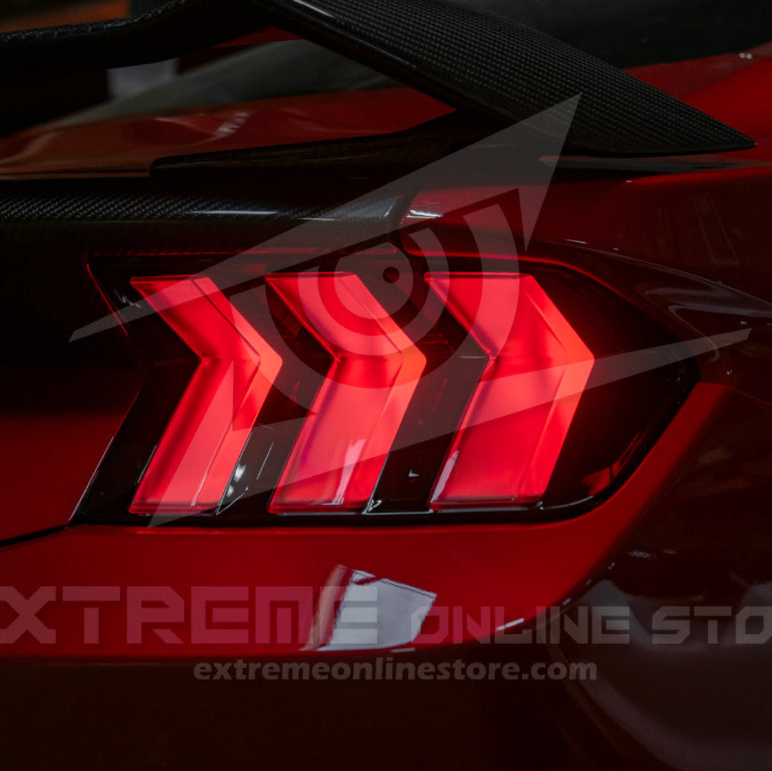 2024-Up Ford Mustang S650 EURO Sequential Signal LED Clear Rear Taillights image 14
