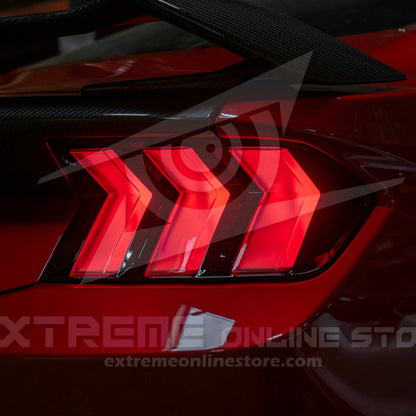 2024-Up Ford Mustang S650 EURO Sequential Signal LED Clear Rear Taillights image 14