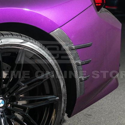 2023-Up BMW G87 M2 DRY CARBON FIBER Add-On Fender Wheel Arch Trim Cover image 47