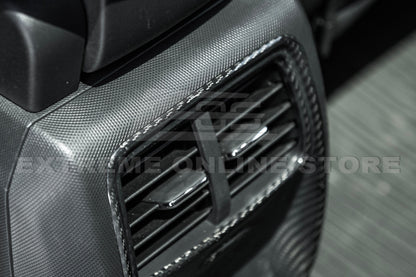 2021+ Ford Mustang Mach-E DRY Carbon Fiber Rear AC Panel Cover image 3