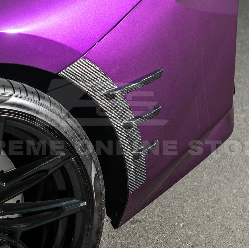 2023-Up BMW G87 M2 DRY CARBON FIBER Add-On Fender Wheel Arch Trim Cover image 19