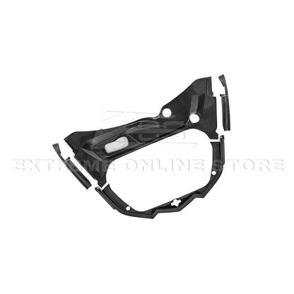 Corvette C8 DRY CARBON FIBER Front Trunk Trim Cover Kit image 28