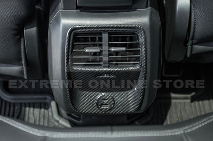 2021+ Ford Mustang Mach-E DRY Carbon Fiber Rear AC Panel Cover image 6