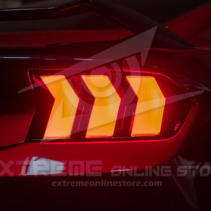 2024-Up Ford Mustang S650 EURO Sequential Signal LED Clear Rear Taillights image 15
