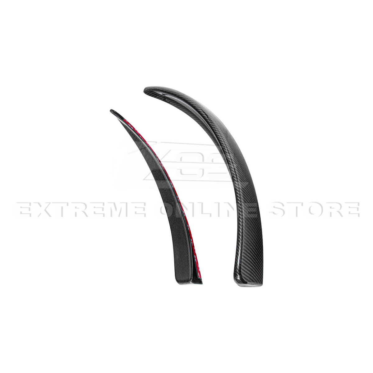 2005-13 Corvette C6 Z06 ZR1 Extended DRY CARBON FIBER Front Splash Guard Mud Flaps image 15
