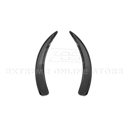2005-13 Corvette C6 Z06 ZR1 Extended DRY CARBON FIBER Front Splash Guard Mud Flaps image 13