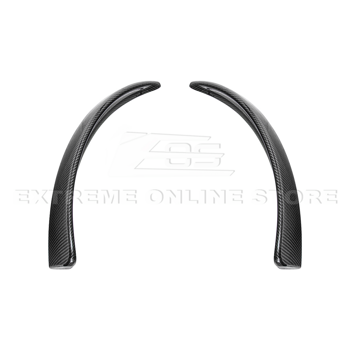 2005-13 Corvette C6 Z06 ZR1 Extended DRY CARBON FIBER Front Splash Guard Mud Flaps image 14