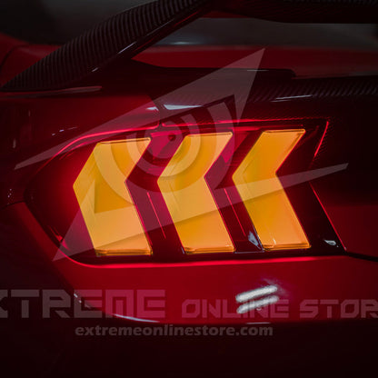 2024-Up Ford Mustang S650 EURO Sequential Signal LED Clear Rear Taillights image 16
