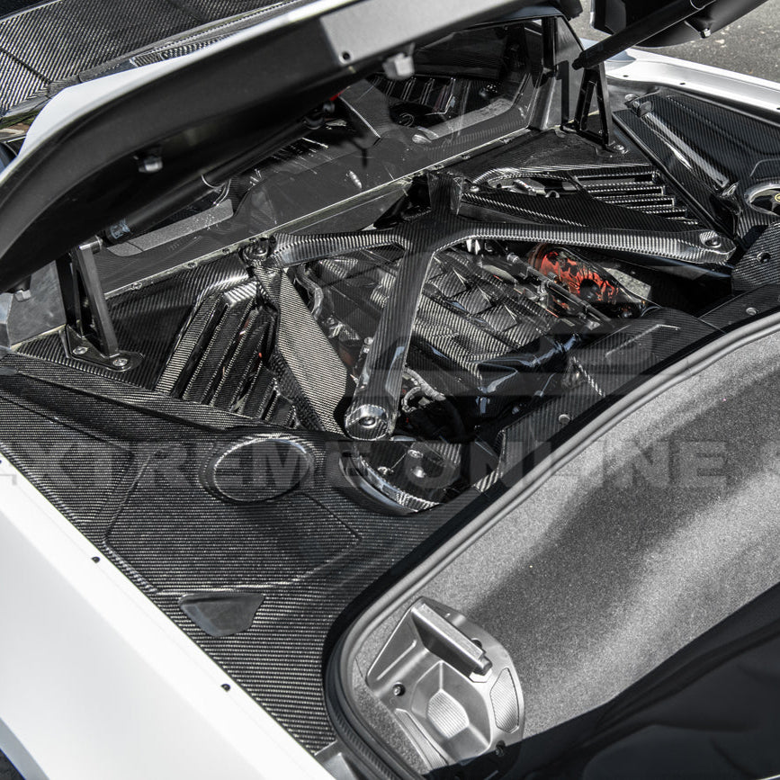 Chevrolet Corvette C8 Coupe Engine Bay Panel & Corner Vent Cover image 5
