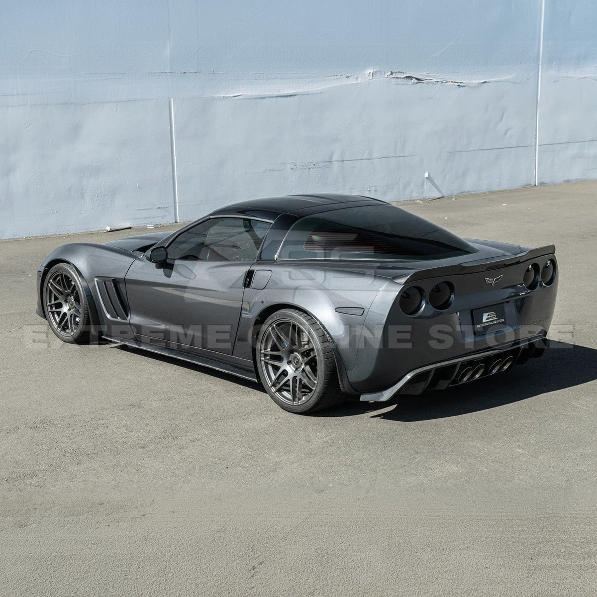 2005-13 Corvette C6 Z06 ZR1 DRY CARBON FIBER Splash Guard Mud Flaps image 4