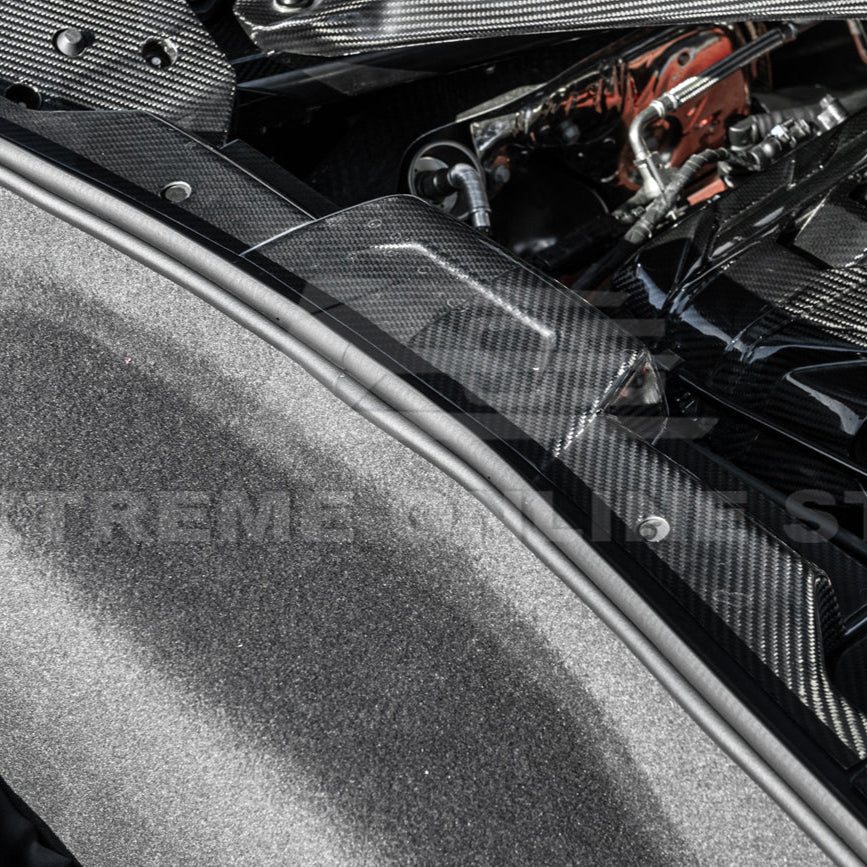 Corvette C8 DRY CARBON FIBER Coupe Engine Bay Panel Cover (3-Pieces Version) image 7