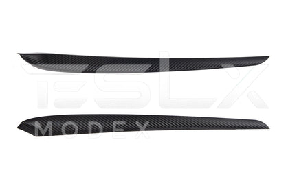 2020-23 Tesla Model 3 20-24 Y Carbon Fiber Interior Door Trim Panel Cover image 12
